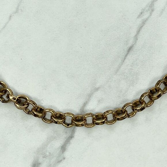 Chico's Chunky Tortoise Beaded Gold Tone Statement Necklace ✨ - Picture 6 of 9